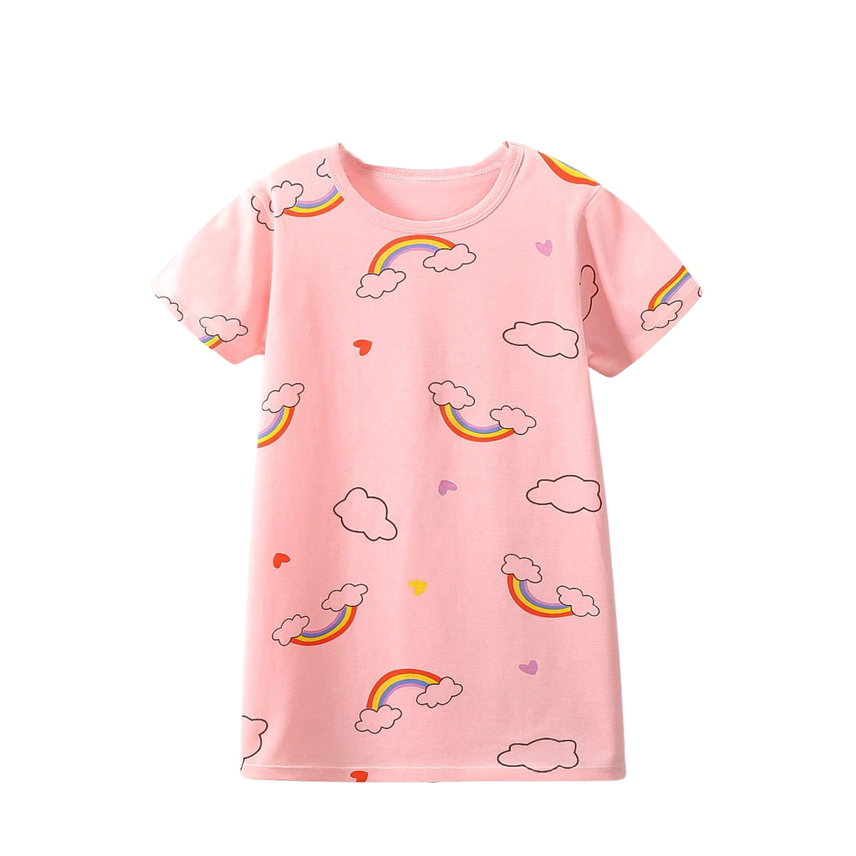 pink-rainbow-girls-summer-pyjama-sleepwear-dress-shop-today-get-it