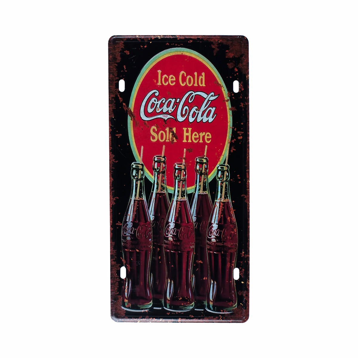 Vintage Decorative Number Plate Sign - Coke Sold Here | Shop Today. Get ...