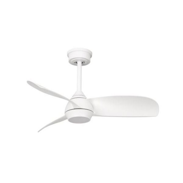 ACDC - White 36' Ceiling Fan 3 Blade With Remote And Led Light