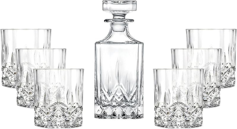 RCR - Opera Crystal Glass Whiskey Set - 7 Pieces