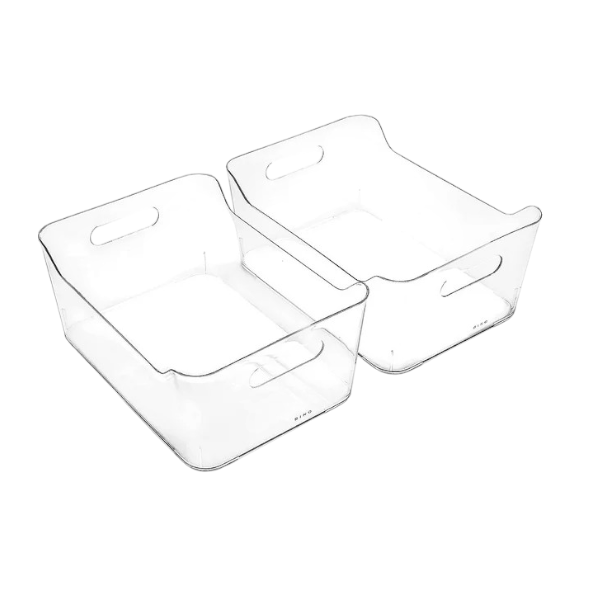 Storage Box Rail Board DIY Plastic Drawer Slide - White (Set of 2)