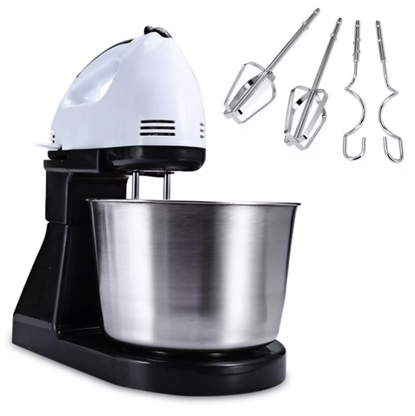 Iman 7 Speed Hand Mixer + Bowl - White