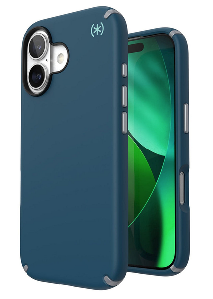 Speck Presidio2 Pro MagSafe Case Compatible With iPhone 17 - Blue/Silver