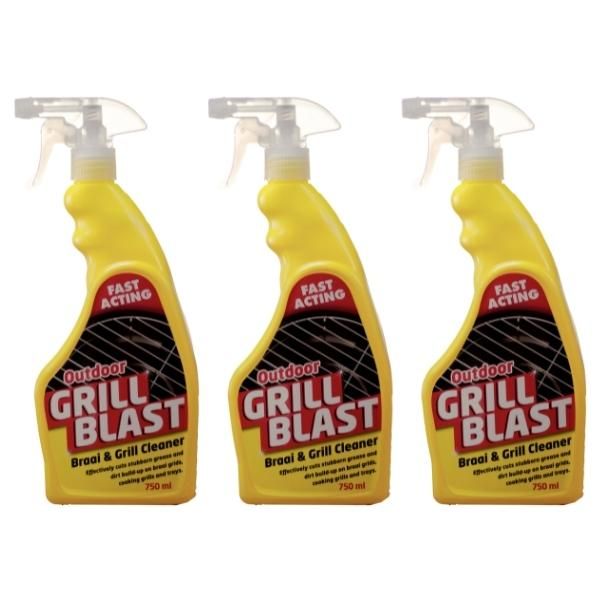 Grill Blast Fast Acting Braai &amp; Grill Cleaner - 750ml (Pack of 2)