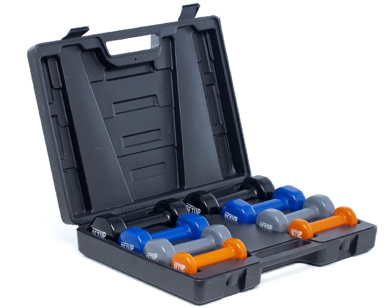 GetUp Assorted Dumbbell Set in Storage Box