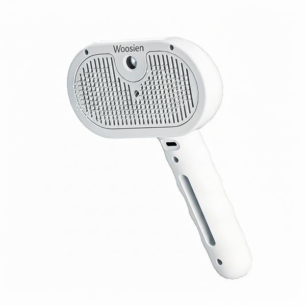 Woosien 3 In 1 Self Cleaning Steamy Pet Brush,Spray Hair Removal