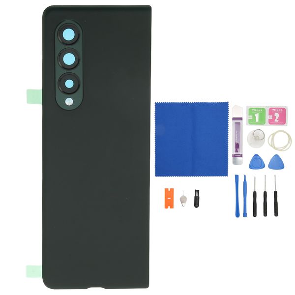 Z Fold 3 Back Glass Green w/Tape