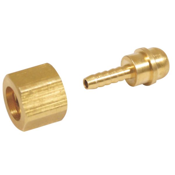 Bulk Pack x 2 MatWeld - TIG Nut &amp; Nipple Female Right Hand 3/8