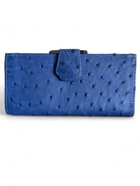 Genuine Ostrich Leather Bi-Fold Purse (The Frances)