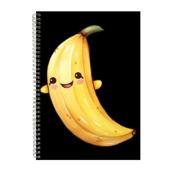 Banana A4 Notebook Spiral Lined Notepad Cute Food Idea 400