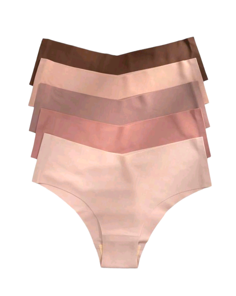 Bulk Pack Seamless Nude No Show Panties - Pack of 12 Multi Colour