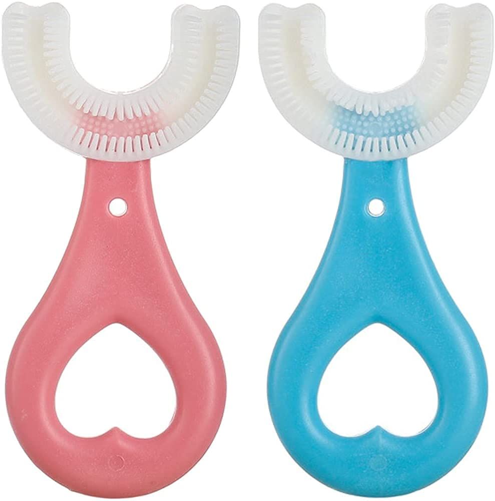 Classic Baby/Kids UShaped Silicone Toothbrush Set 2 Pack Shop