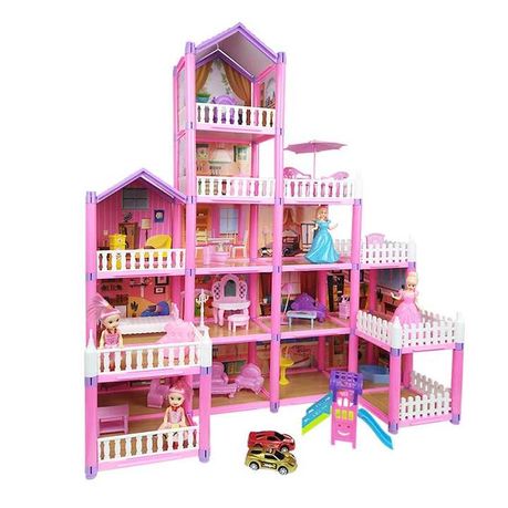 Princess Castle Play Set Pretend Play Doll House Image
