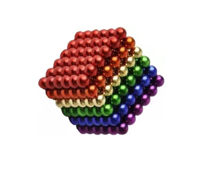 Magnetic Spheres (Balls) - 216 Piece Building Set - Colourful - 5mm