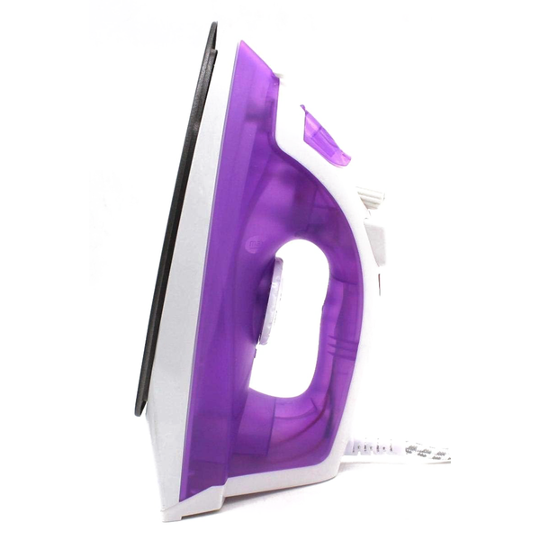 Purple, White Steam Non stick Iron