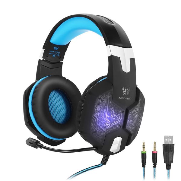 Kotion Each G1000 Over-Ear 7.1 Stereo Pro Gaming Headset - Usb &amp; 3.5mm Jack