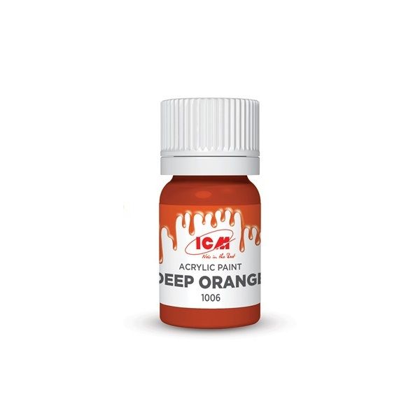 3 x ICM1006 Deep Orange Acrylic Paint Buy Online in South Africa