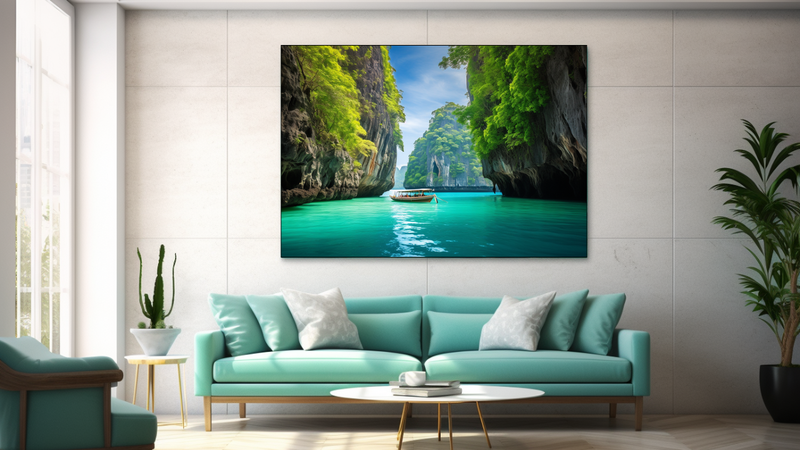 Canvas Wall Art - Tropical Harmony Abstract - JT0121