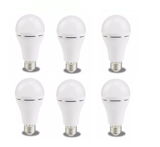 CZX - Rechargeable LED Light Bulb 20W - Screw On - 3 Pack