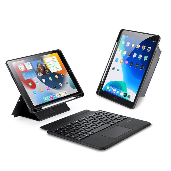 Magnetic Keyboard Case for iPad with Multi-Touch Pad with Built-in Pen Slot