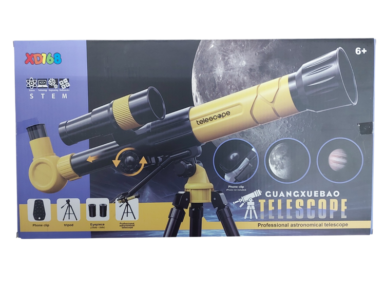 STEM Astronomical Telescope with Phone clip, tripod and eyepieces
