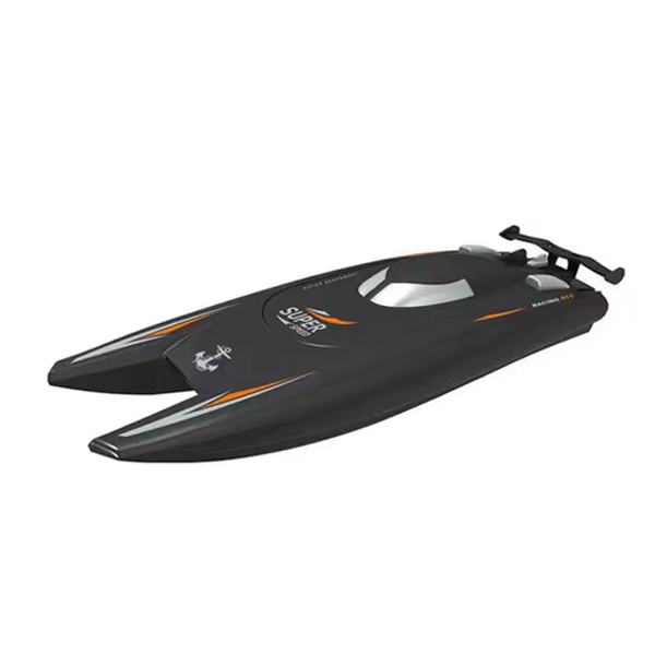 Remote control boat, racing boat, suitable for adults and children - black