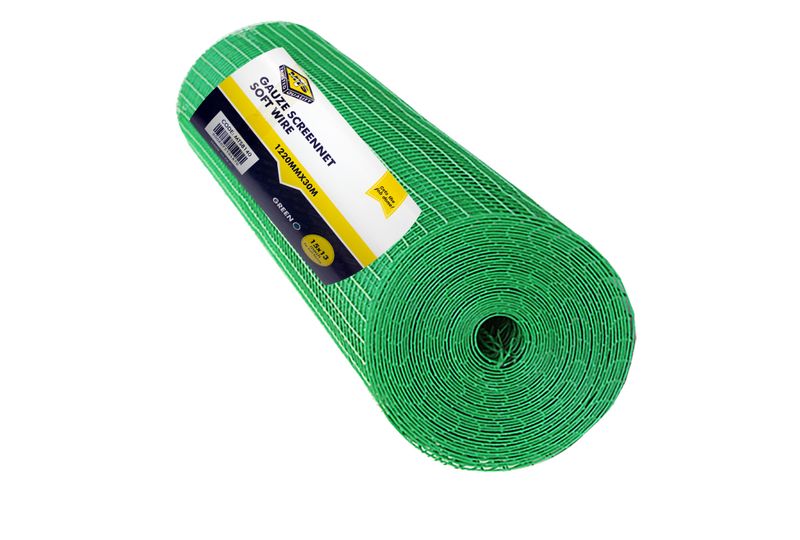 MTS Gauze Screen Net Soft Steel1,22 30m green