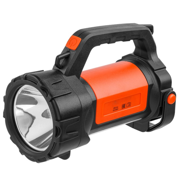 Portable 3W+3W LED Flashlight with USB Recharge &amp; Shoulder Strap- 4 Pack