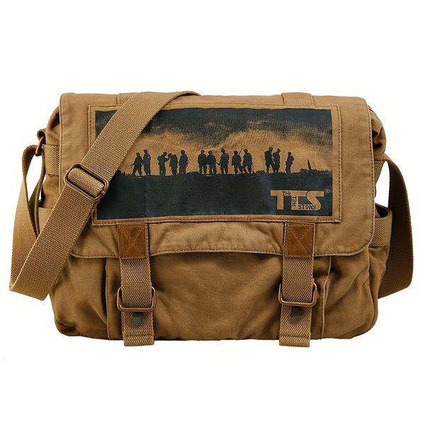 Vintage-style Casual Travel Crossbody Bag