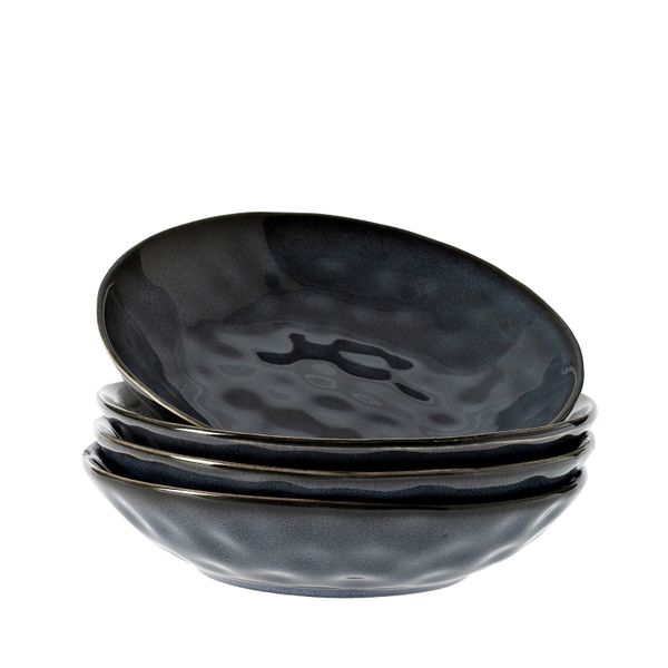 George &amp; Mason - Mila Ceramic Bowl 21x4.5cm 4pk - Blue