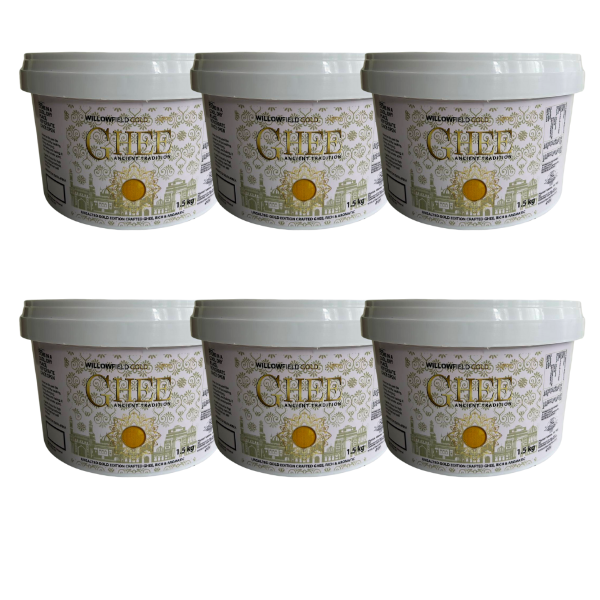 Willowfield Pure Butter Ghee Gold Edition 1.5 Kg Case