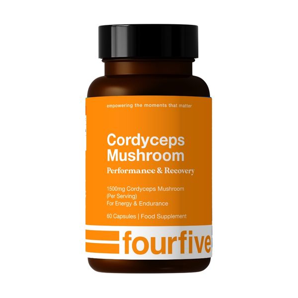 Fourfive Cordyceps Mushroom 1500mg 60 Capsules for Energy and Stamina