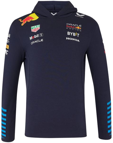 Red Bull Racing F1 Men's 2024 Team Pullover Hoodie - Navy