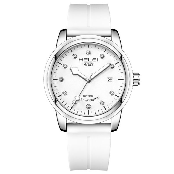 HELEI Men's Watch Waterproof Quartz with Diamond Inlaid Scale Calenda