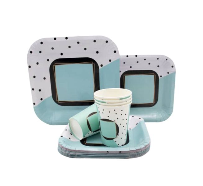 Disposable Plate/Cup Set 60Piece