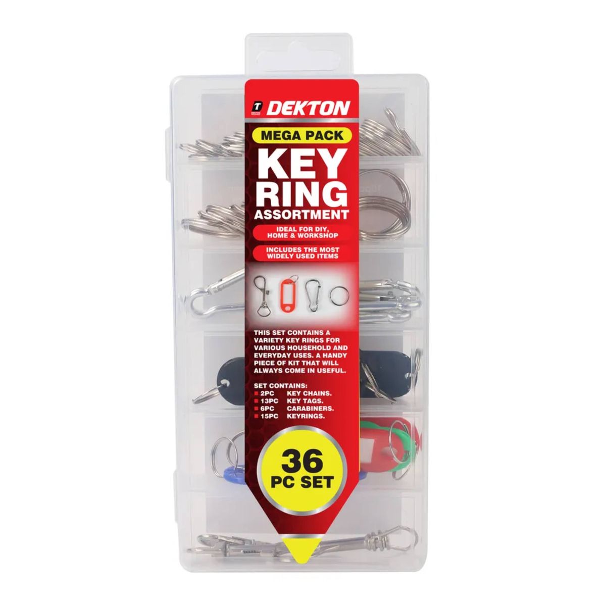 Dekton 36 Piece Keyring Set