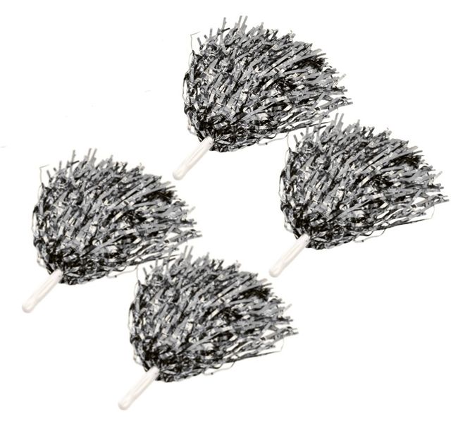 Sparkle in Every Shake Set of 2 Pom Poms - Vibrant Shine for Every Cheer