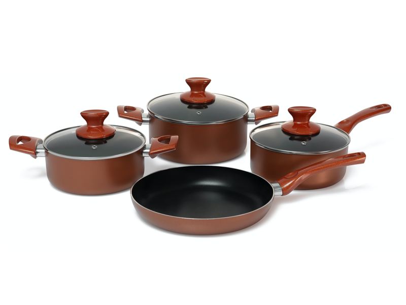 Global 7-Piece Copper Non-Stick Set