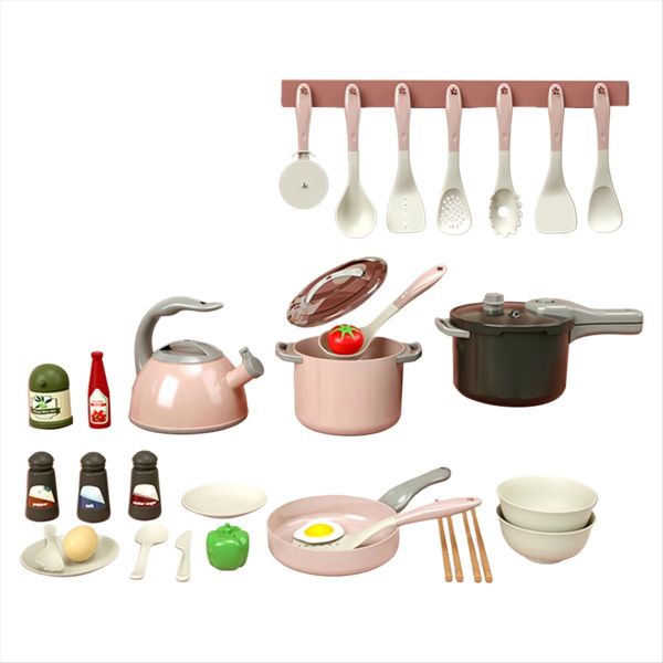 Diy Pretend Play Simulation Pretend Play House Cut Vegetable Set Pink