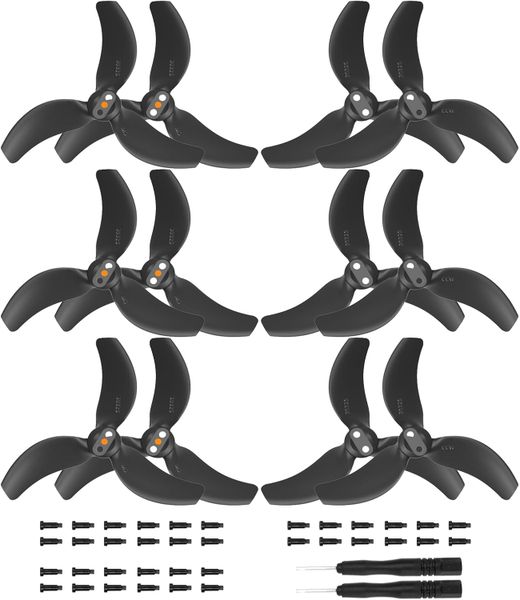 12Pcs Avata 2 Low-Noise Propellers, Replacement for DJI Avata 2 Drone