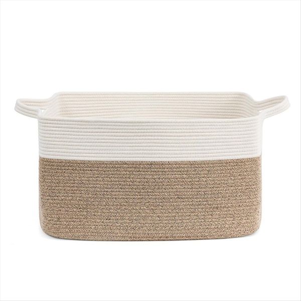 Cotton Rope Woven Dirty Clothes Basket Large Capacity Storage Basket