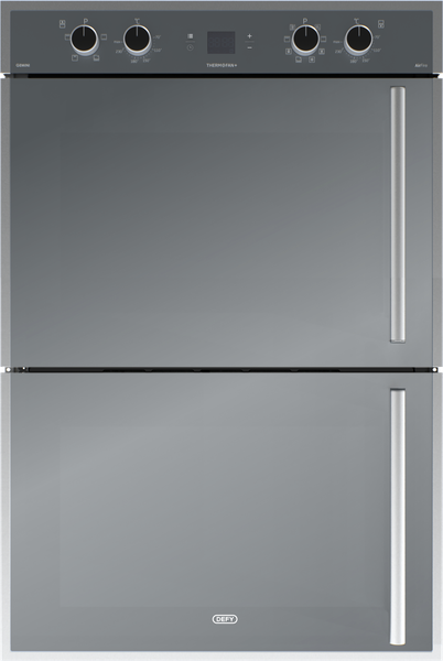 Defy DBO768: Gemini Thermofan+ Double Oven with Airfire Technology Mirror