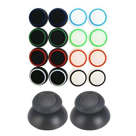 Silicone Thumb Grips + 2 Thumbsticks Control Compatible with PS5 - 16 Pcs Image