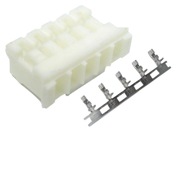 XY132-05HT: 2.00mm 5-Way Low Profile Cable End In-line Wafer