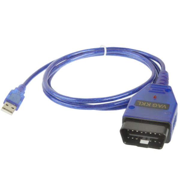 USB Cable KKL VAG-COM Car Auto Scanner Scan Tool Compatible with VW/Audi 409.1(Blue)