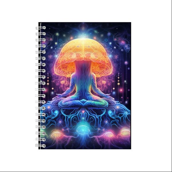 Psychedelic Jelly Fish 1 A5 Spiral Notepad Christmas Gift