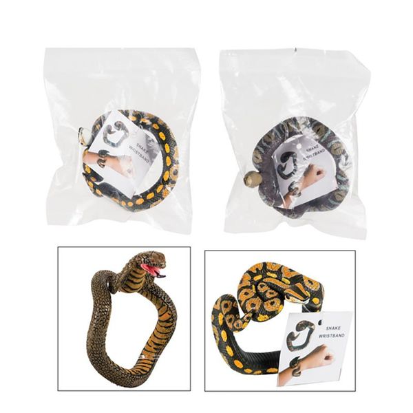 Bulk Pack x 3 Animals Snake Wristband Expandable