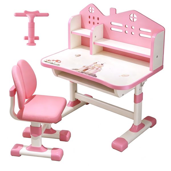 Premium Kids Adjustable Desk &amp; Chair Set with Posture Corrector