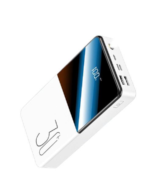 BD - Heavy True 30,000mAh Power Bank - LCD Display + LED Torch - 1 Amp Char