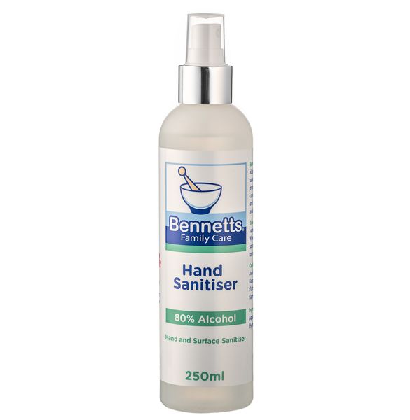 Bennetts Family Care Hand Sanitiser 250ml